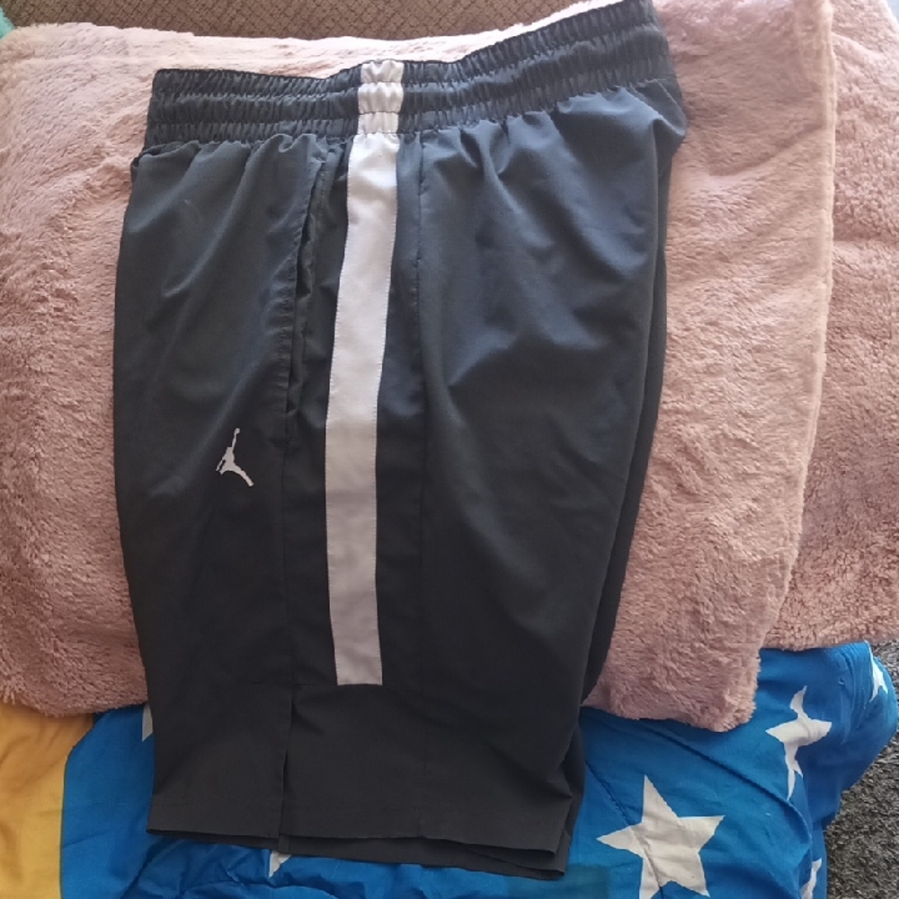 Jordan Black and Gray Athletic Shorts, Size Small, EUC